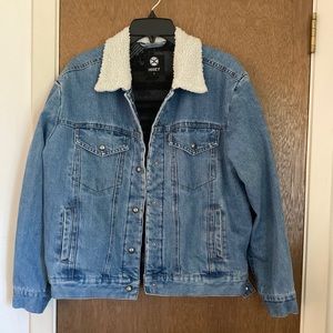 COPY - COPY - Hooey Fleece Lined Jean Jacket with Sherpa Collar